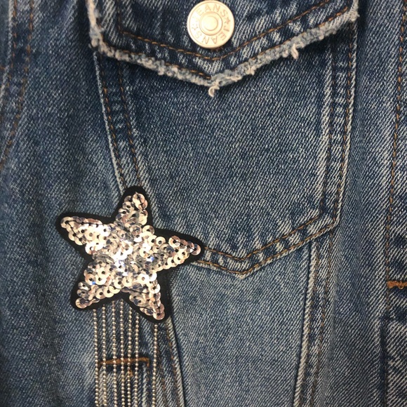 Sunset and Spring women’s denim jacket embellished - Picture 5 of 12